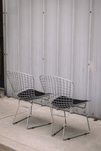 (Set of 2) Aiotreb Chrome Wire Chairs