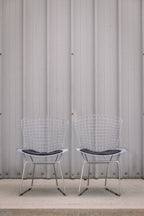 (Set of 2) Aiotreb Chrome Wire Chairs