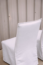 Crate & Barrel Addison Flange Slipcovered Dining Chair (Set of 2)