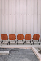 (Set of 5) Dauphine Dining Chairs - Burnt Orange