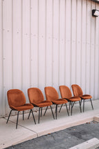 (Set of 5) Dauphine Dining Chairs - Burnt Orange
