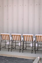 Denver Modern Vail Counter Height Stools - Ivory Bouclé (Set of 4)