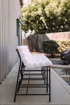 Denver Modern Vail Counter Height Stools - Ivory Bouclé (Set of 4)