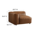 Modway Auren Vegan Leather Modular Loveseat