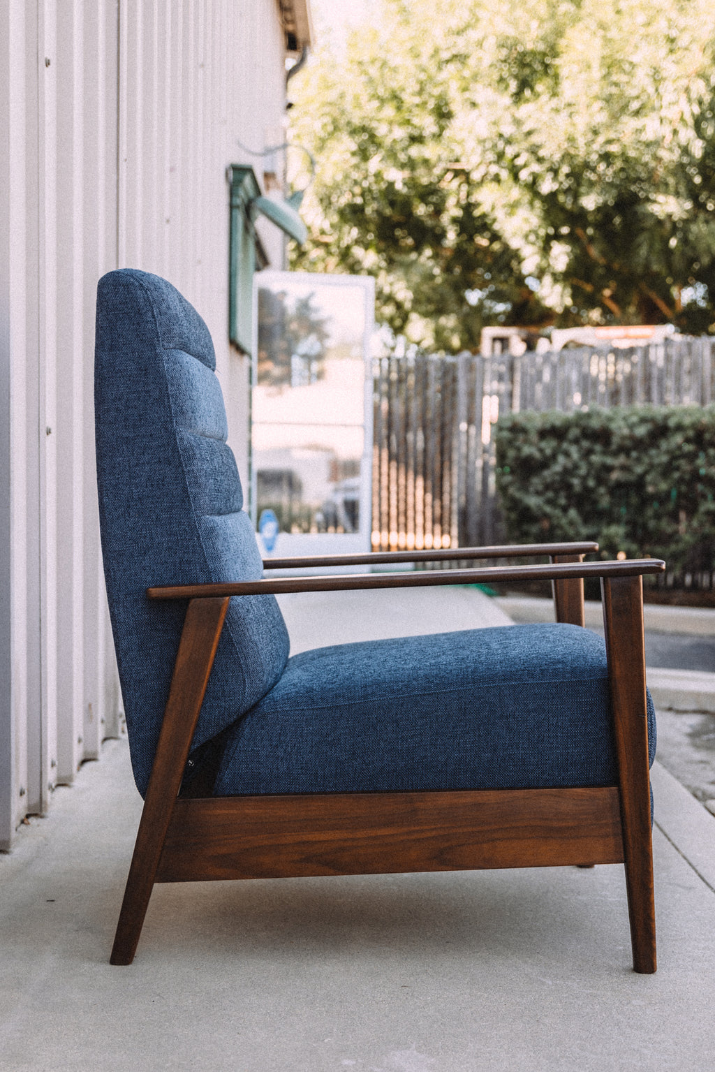 Article Ellow 28.5" Reclining Lounge Chair - Lennox Blue
