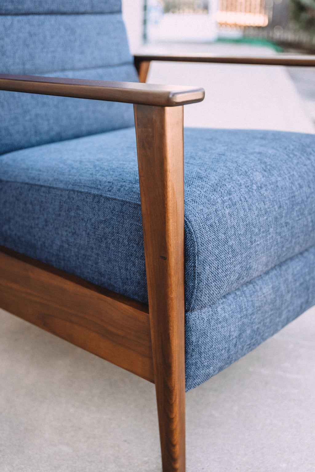 Article Ellow 28.5" Reclining Lounge Chair - Lennox Blue