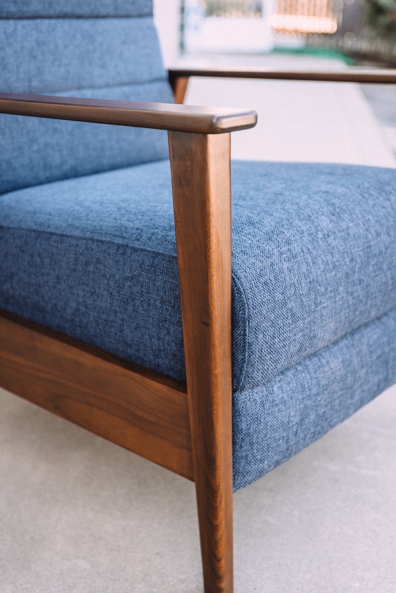 Article Ellow 28.5" Reclining Lounge Chair - Lennox Blue