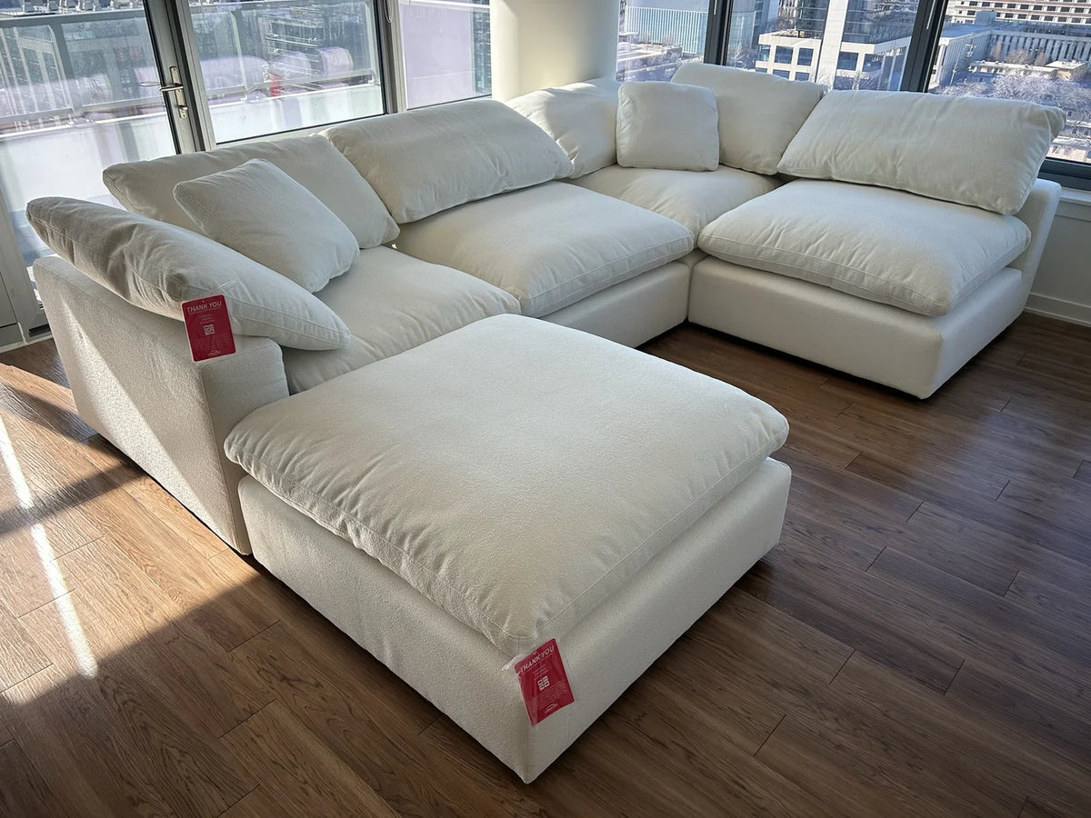 4PC Classic Cloud - Snow Bouclé