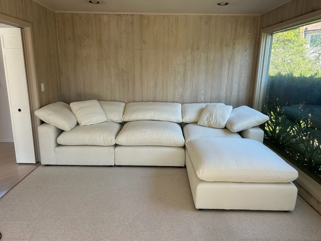 4PC Classic Cloud - Snow Bouclé