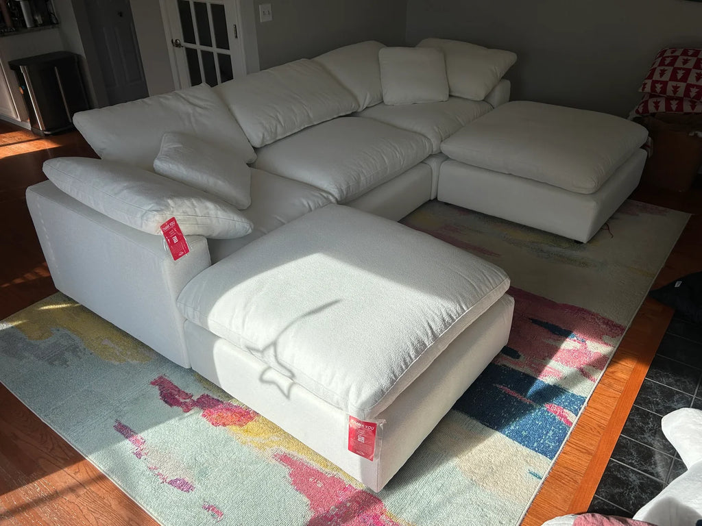 4PC Classic Cloud - Snow Bouclé