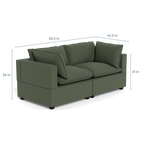 Albany Park Kova 2PC Loveseat