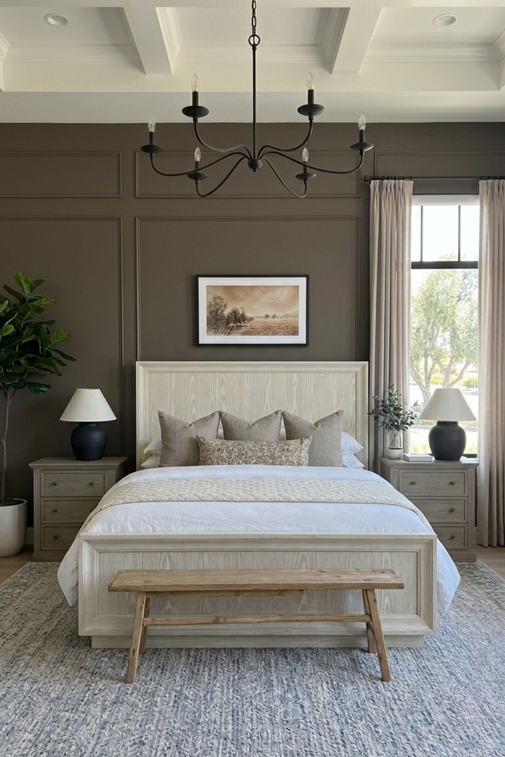 Modus Furniture Maxime Platform Bed in Ash