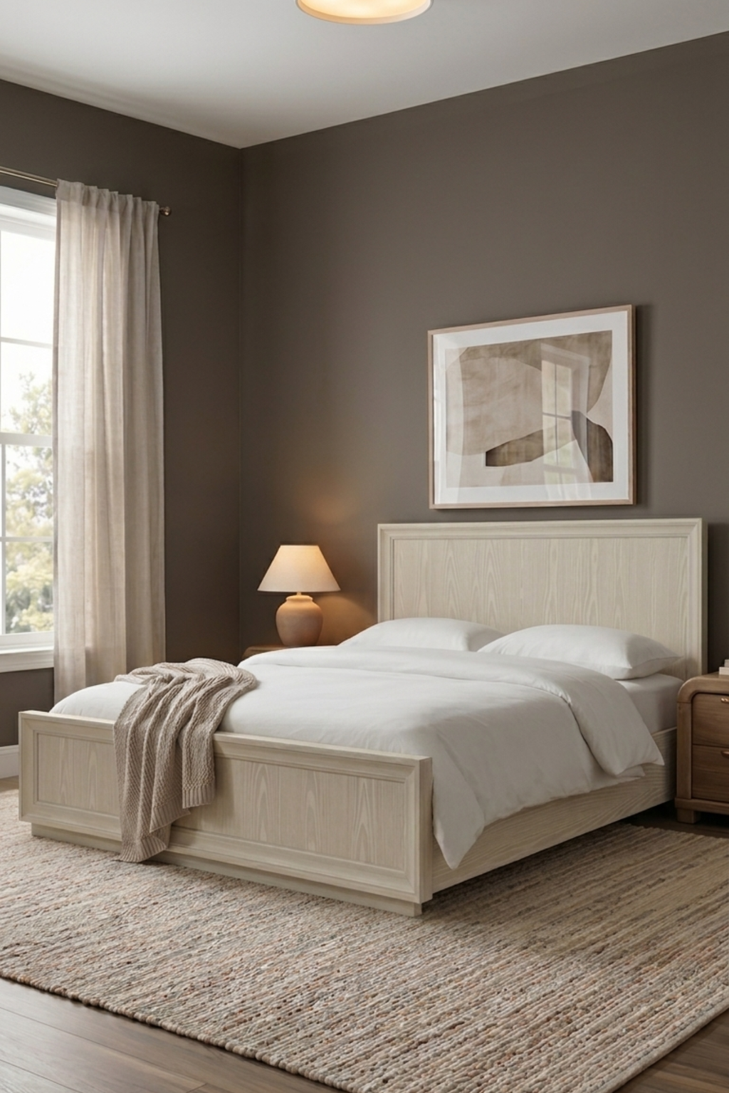 Modus Furniture Maxime Platform Bed in Ash