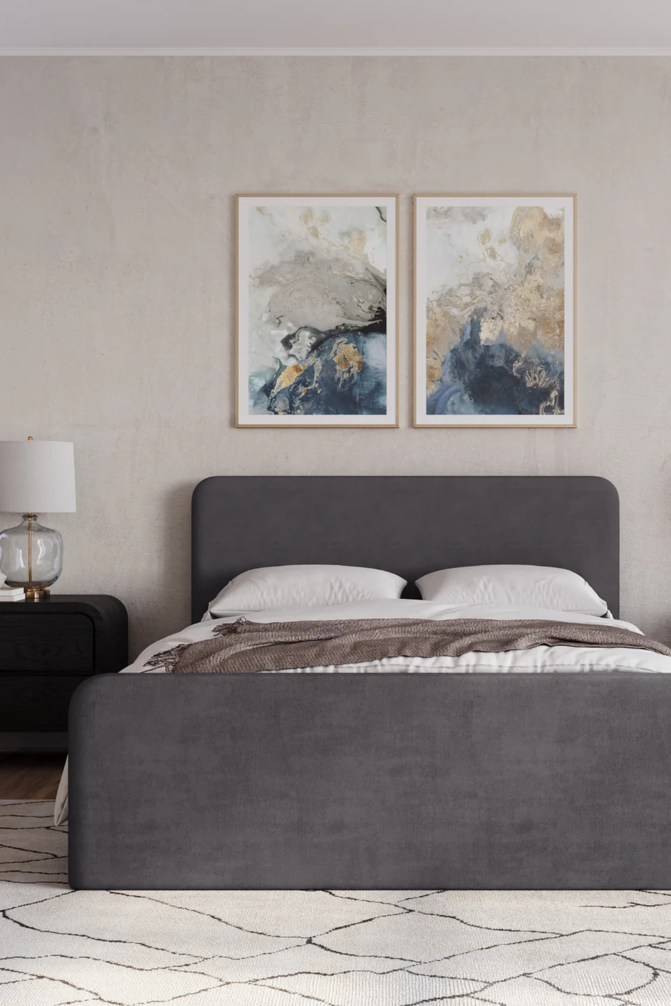 Elora Upholstered Platform Bed