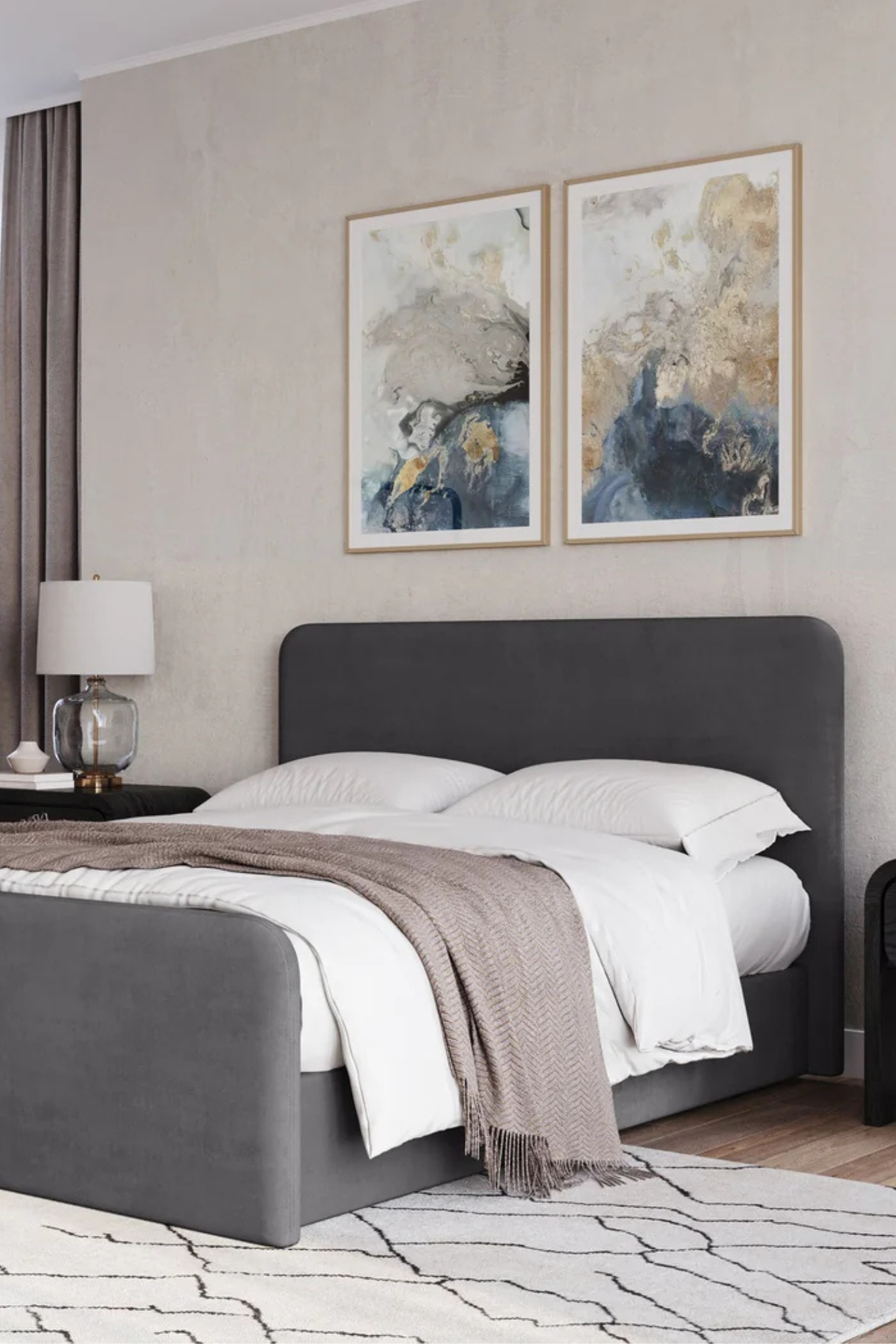 Elora Upholstered Platform Bed