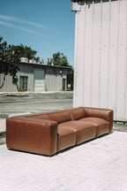 Modway Auren Vegan Leather Modular 3PC Sofa