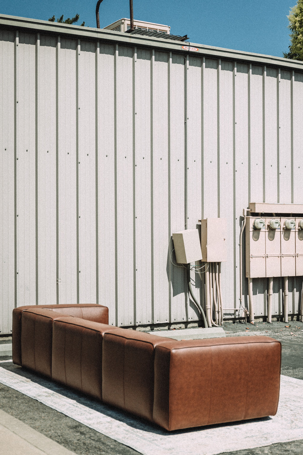 Modway Auren Vegan Leather Modular 3PC Sofa