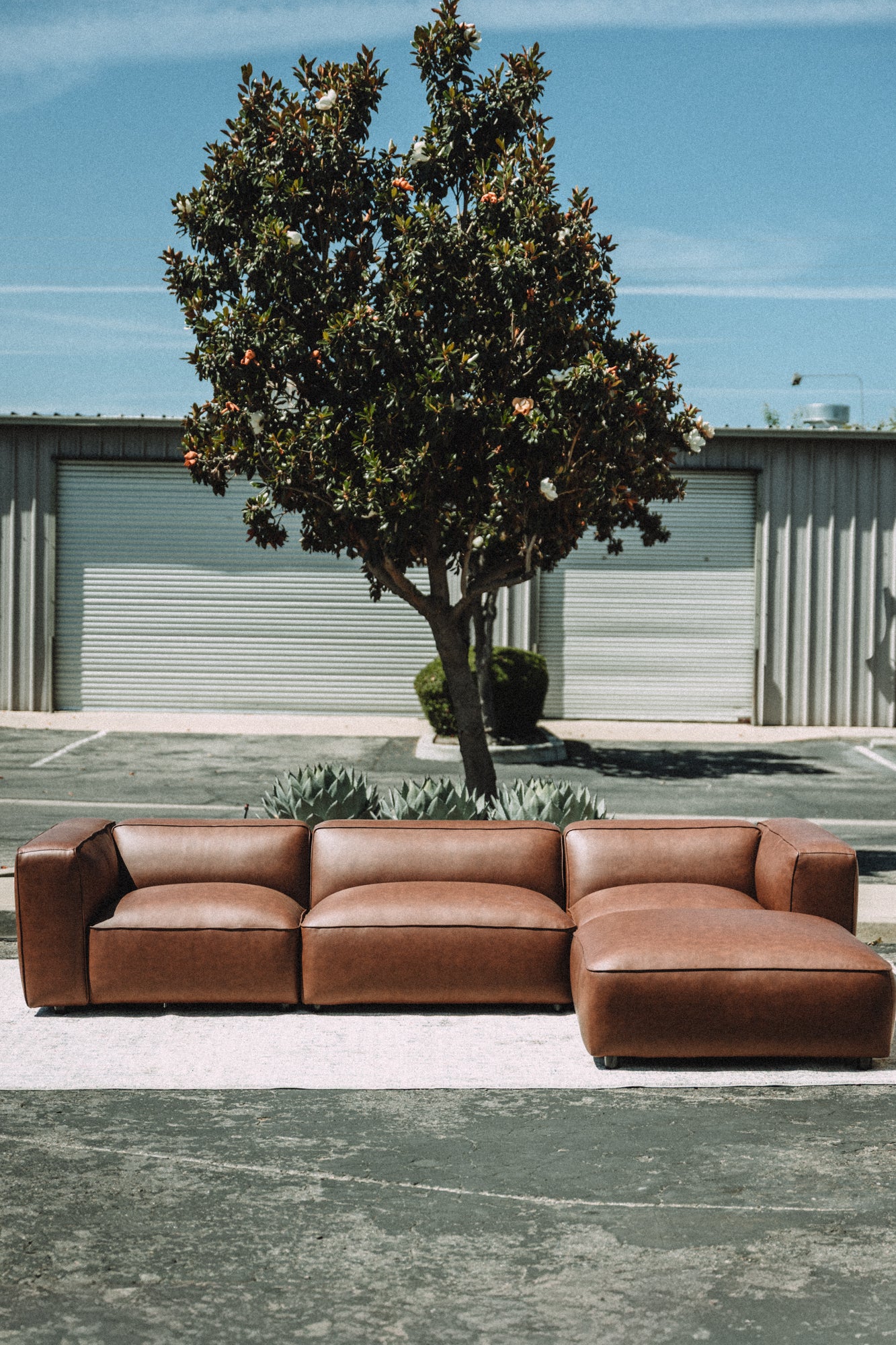 Modway Auren Vegan Leather Modular 4PC Sectional