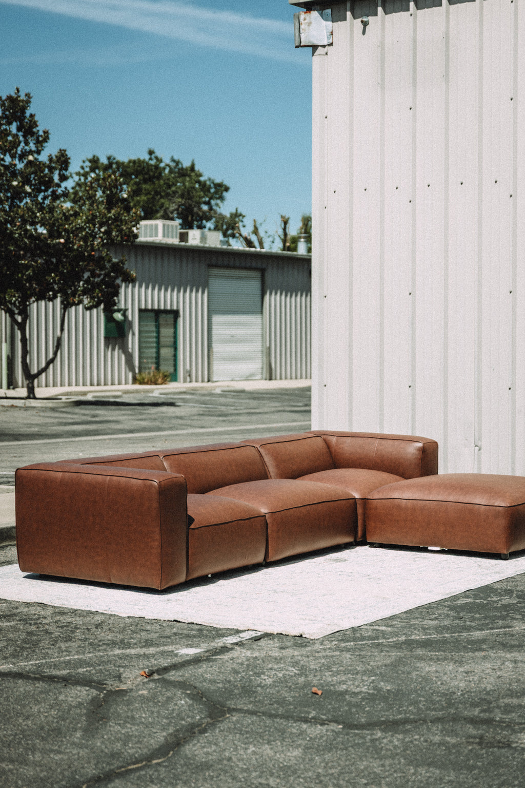 Modway Auren Vegan Leather Modular 4PC Sectional
