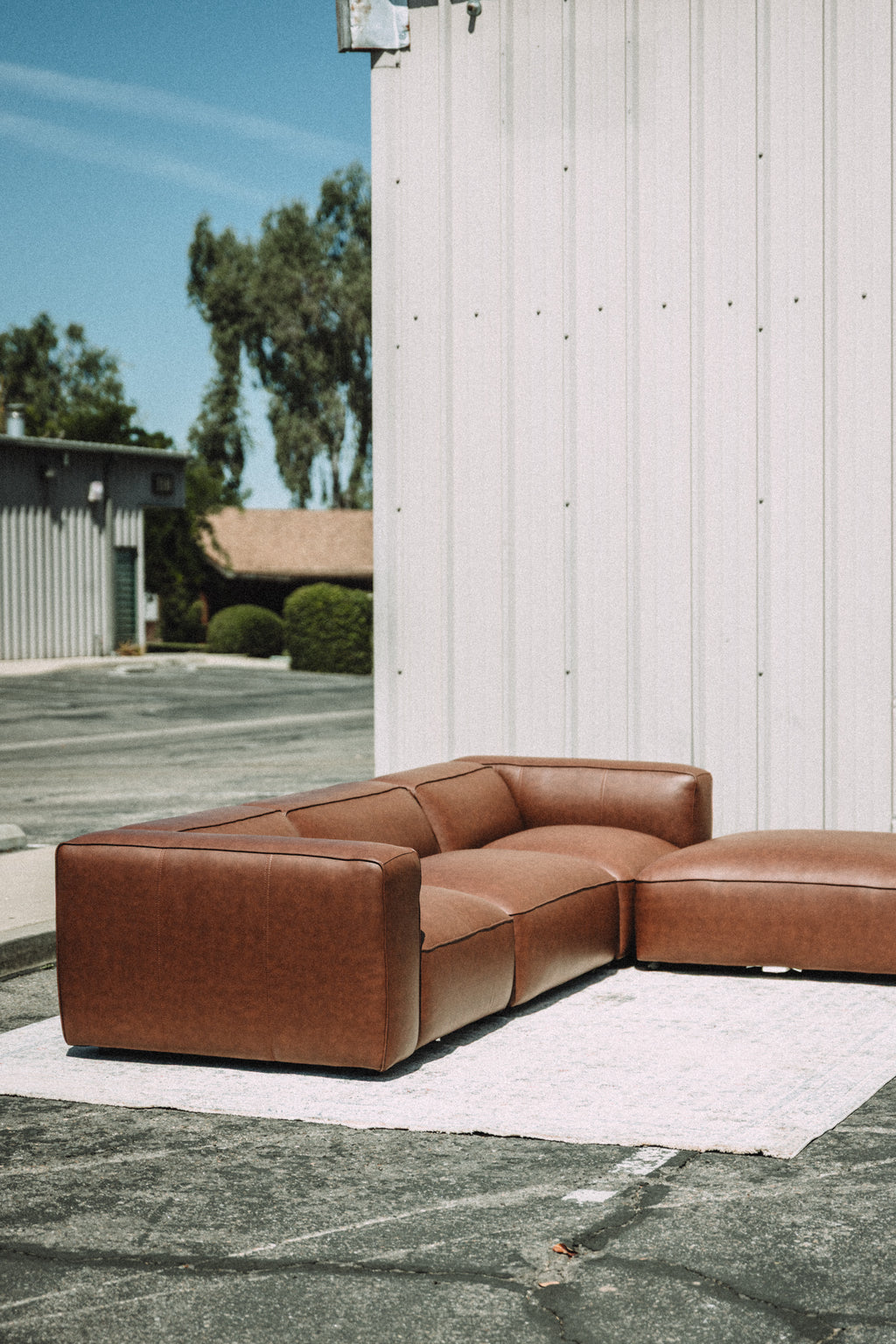 Modway Auren Vegan Leather Modular 4PC Sectional