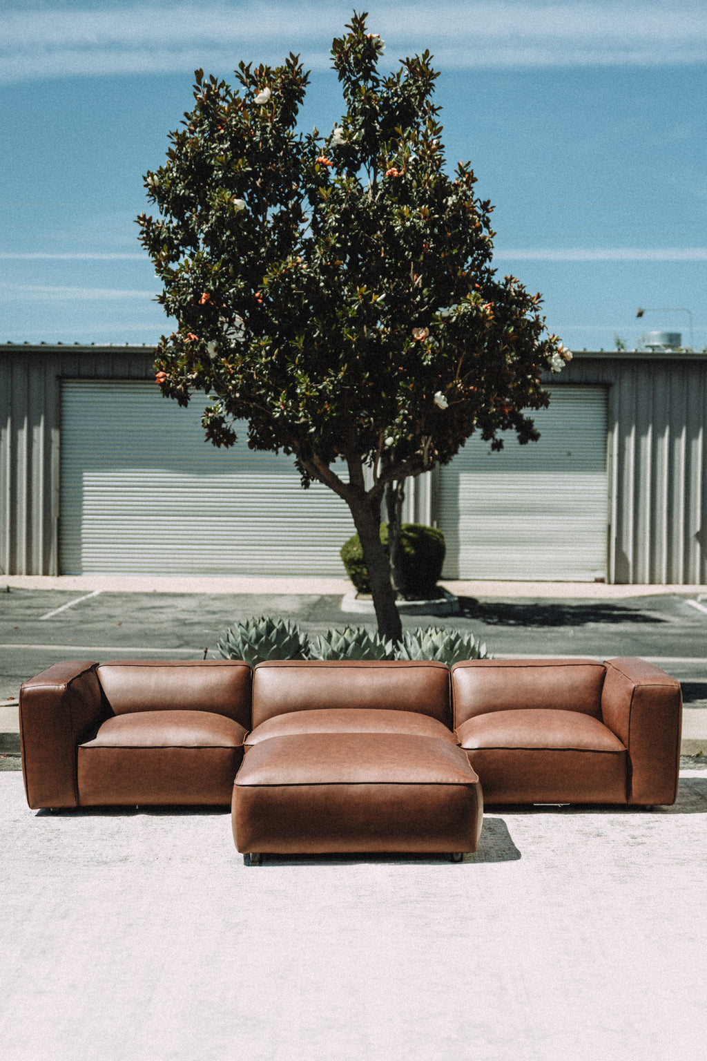 Modway Auren Vegan Leather Modular 4PC Sectional