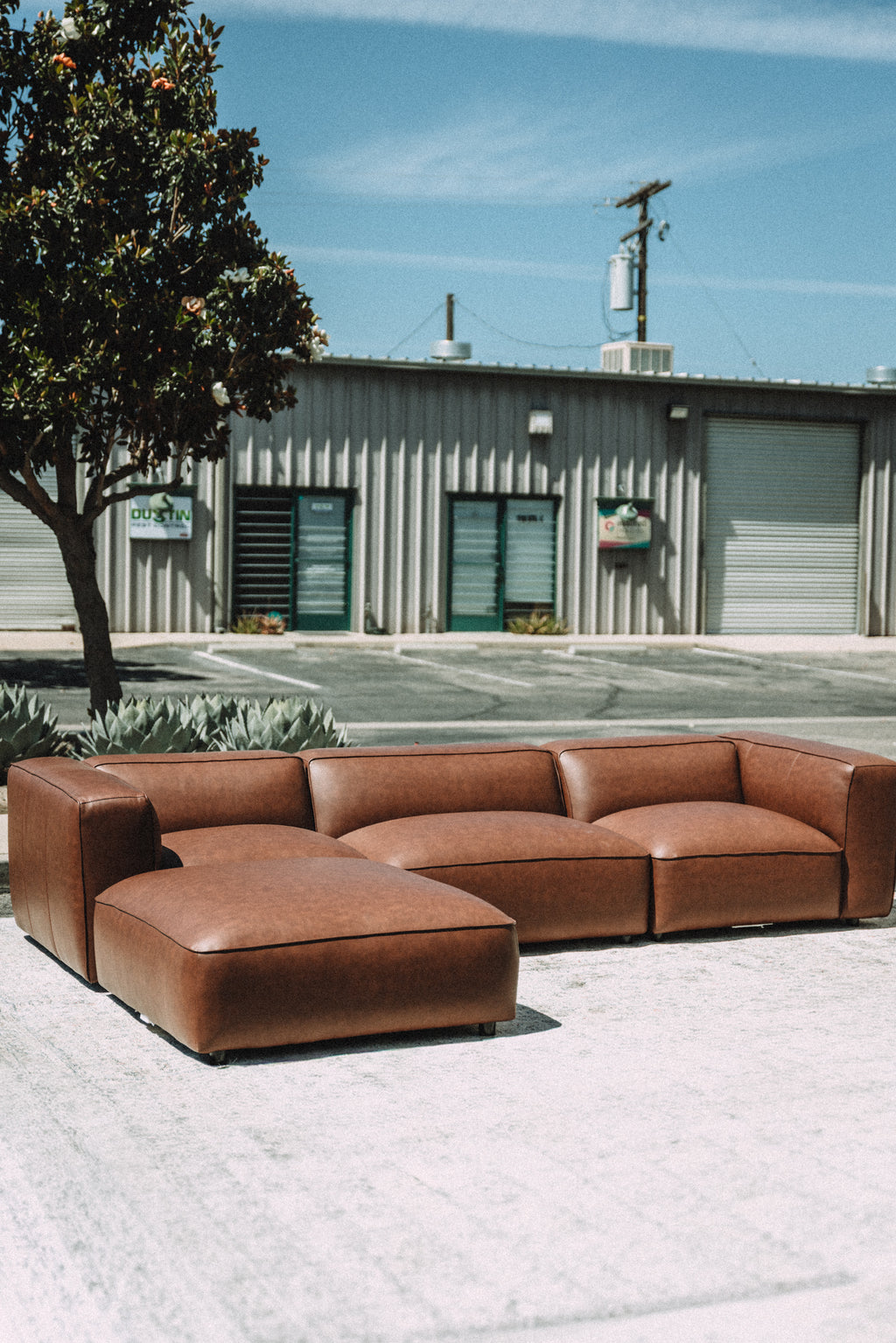 Modway Auren Vegan Leather Modular 4PC Sectional