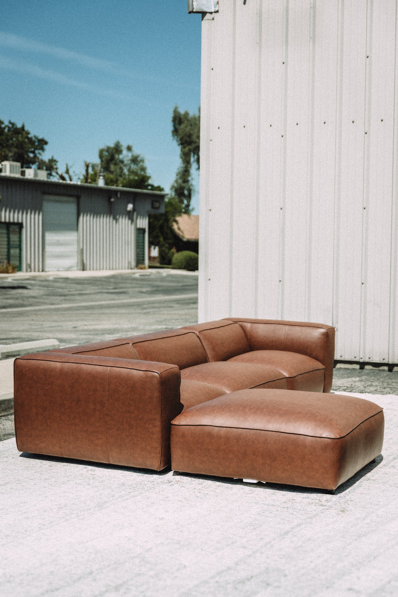 Modway Auren Vegan Leather Modular 4PC Sectional