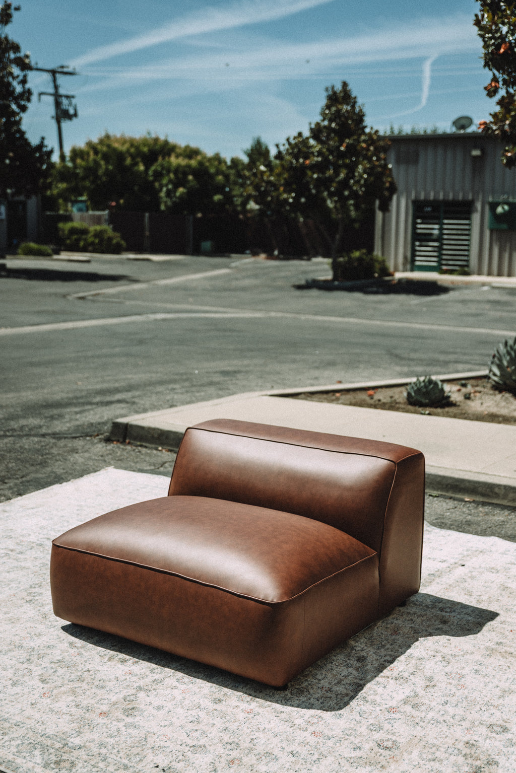 Modway Auren Vegan Leather Armless Chair