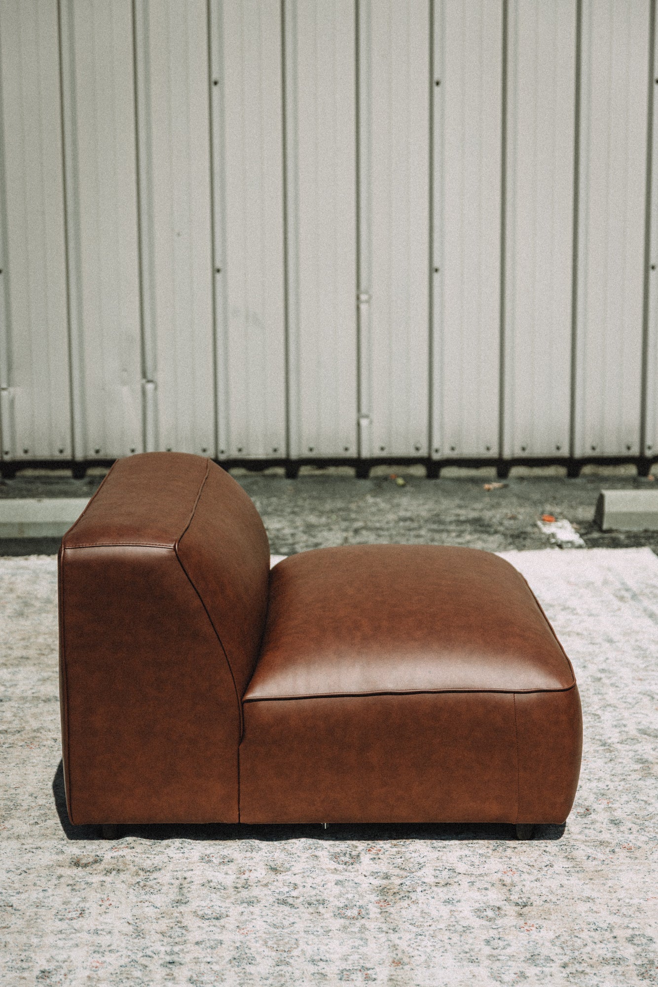 Modway Auren Vegan Leather Armless Chair