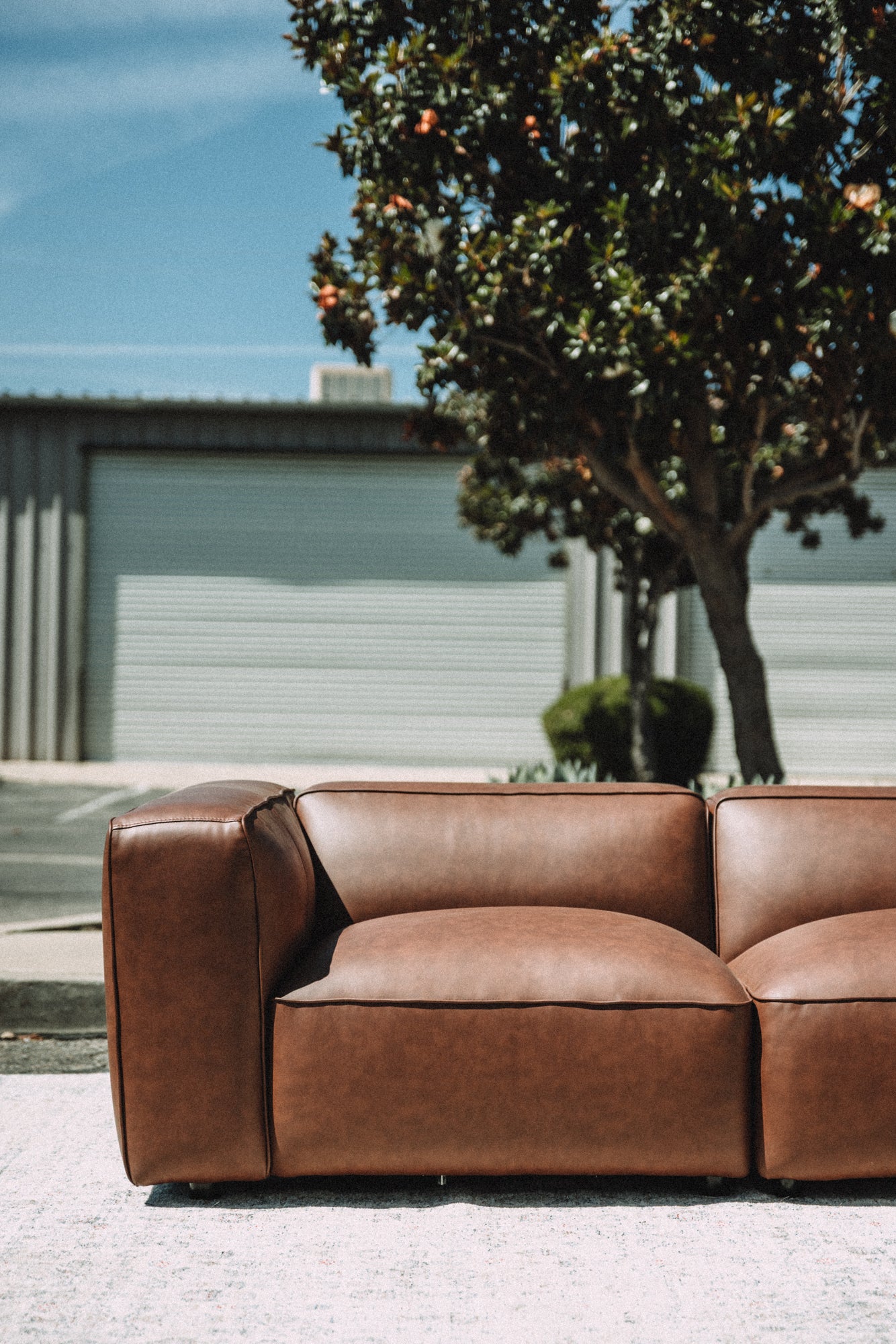 Modway Auren Vegan Leather Modular 3PC Sofa