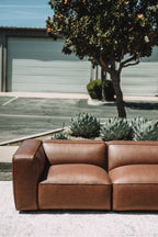Modway Auren Vegan Leather Modular Loveseat