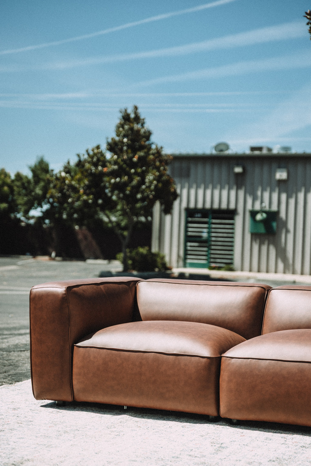 Modway Auren Vegan Leather Modular 3PC Sofa