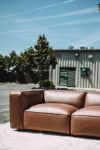 Modway Auren Vegan Leather Modular Loveseat
