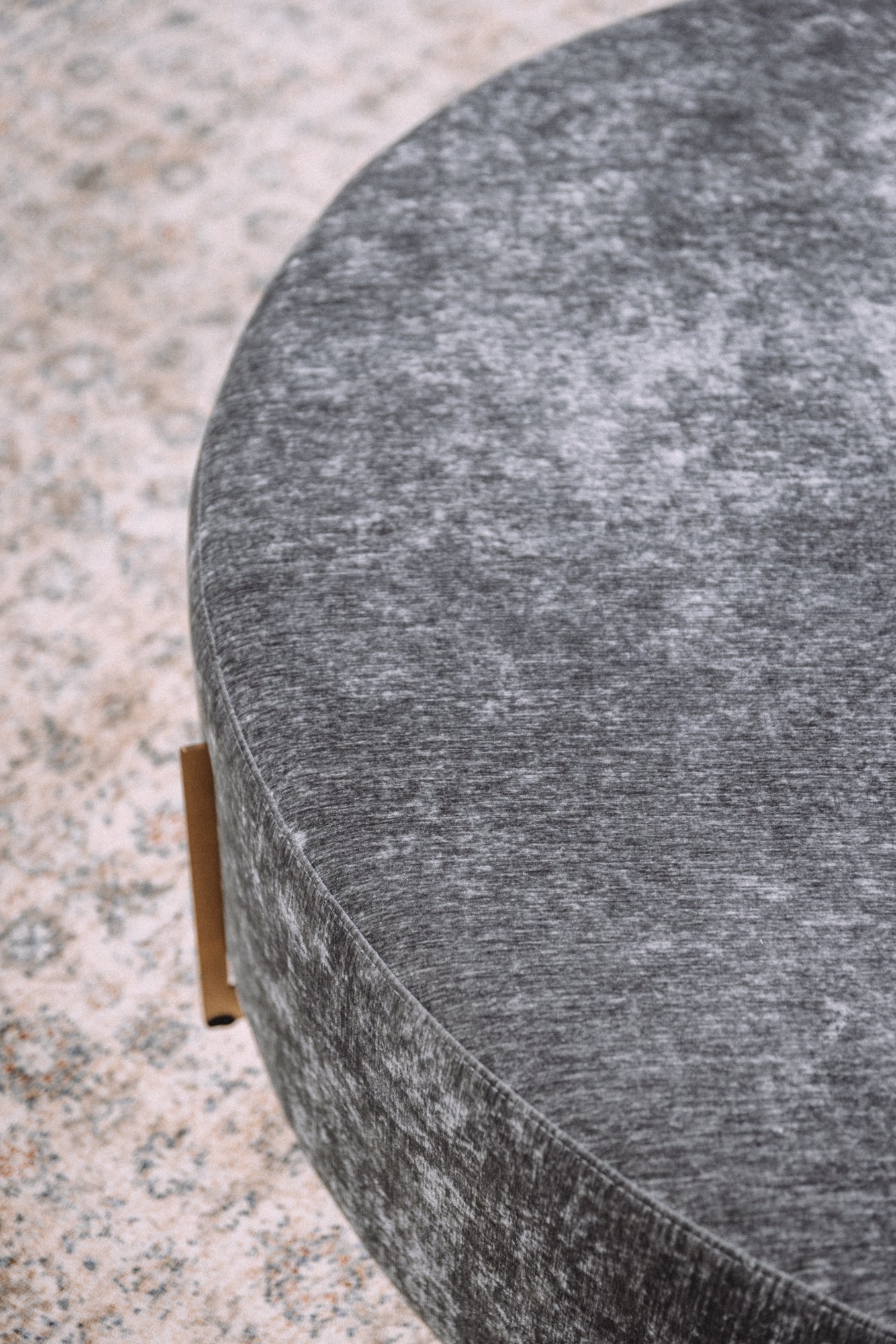 Oversized Round Porter Ottoman