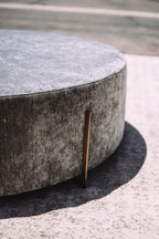 Oversized Round Porter Ottoman