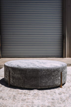 Oversized Round Porter Ottoman