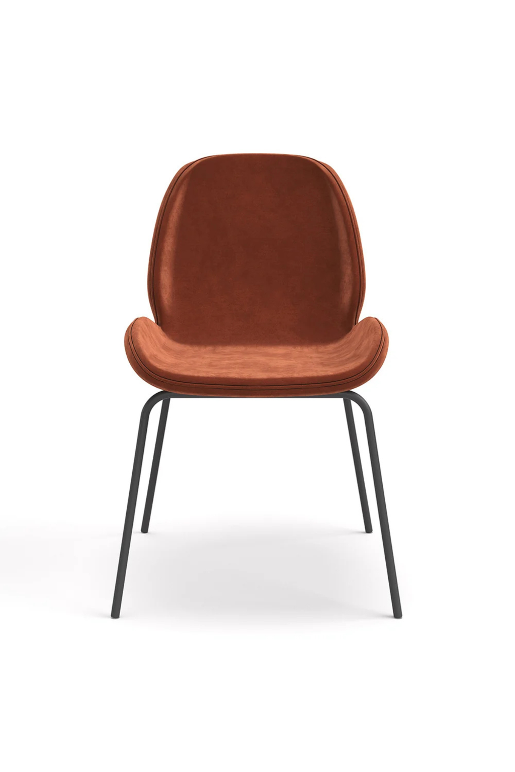 (Set of 5) Dauphine Dining Chairs - Burnt Orange