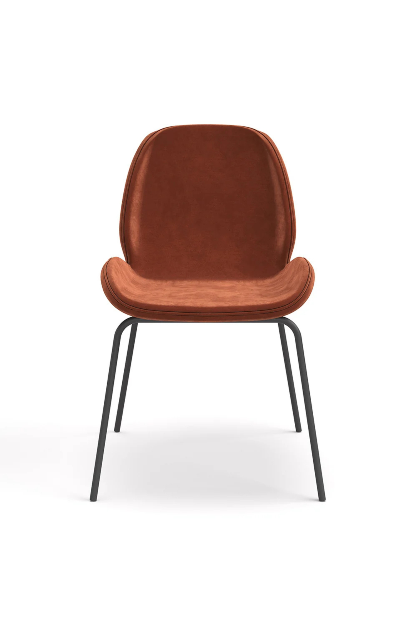 (Set of 5) Dauphine Dining Chairs - Burnt Orange