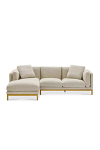 Castlery Owen Chaise Sectional Couch - Pearl Beige