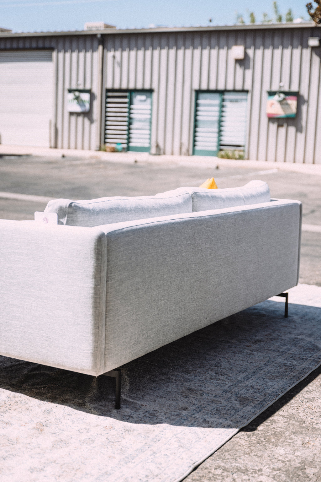 Tux 83" Down Feather Filled Sofa + Ottoman