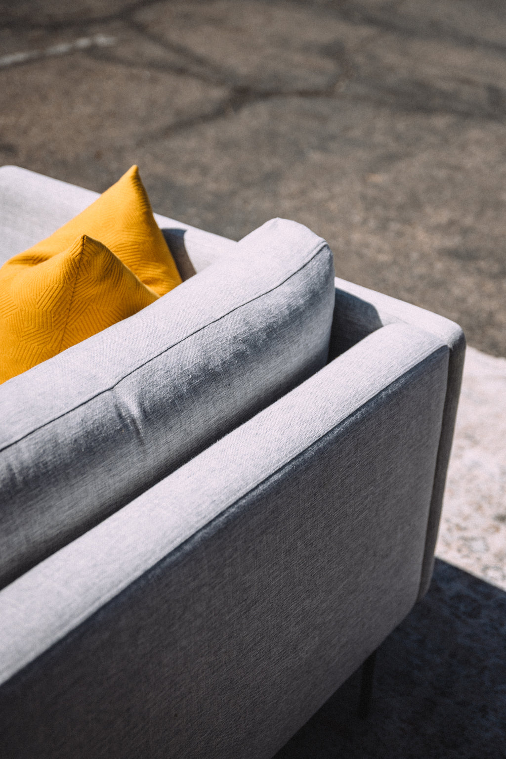Tux 83" Down Feather Filled Sofa + Ottoman