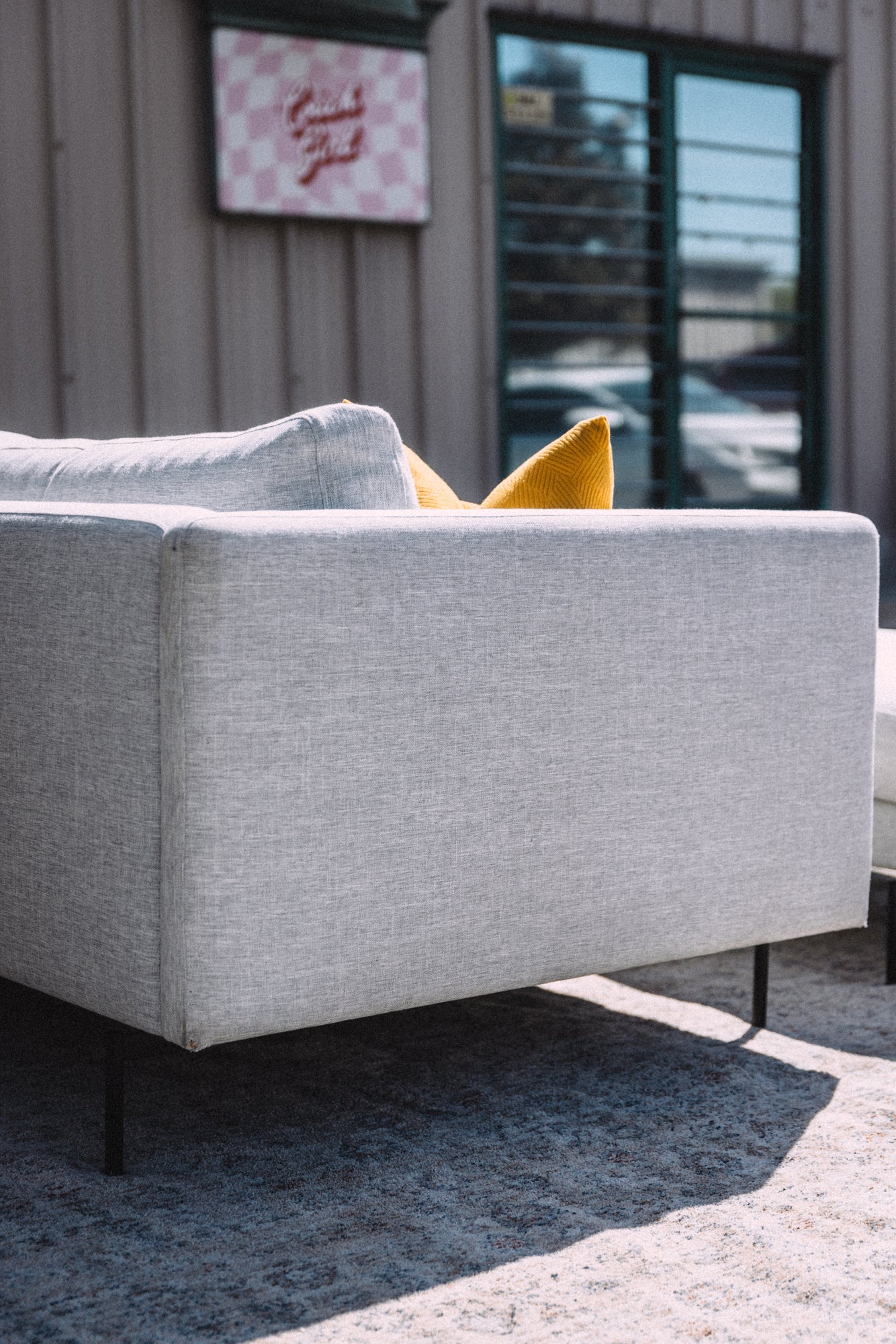 Tux 83" Down Feather Filled Sofa + Ottoman