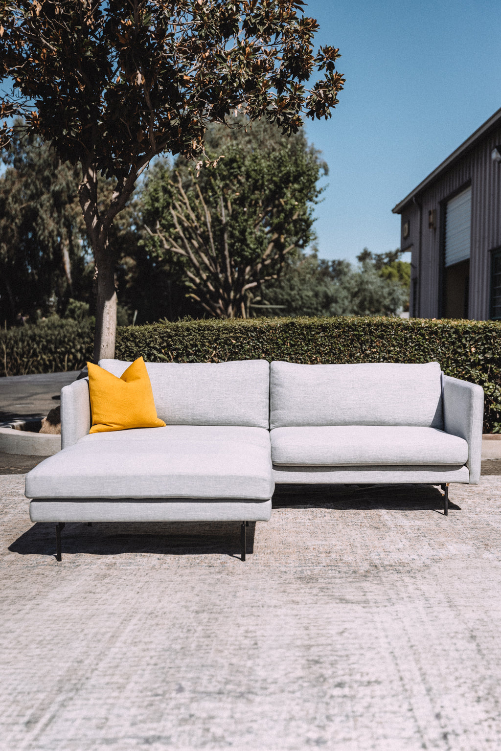 Tux 83" Down Feather Filled Sofa + Ottoman