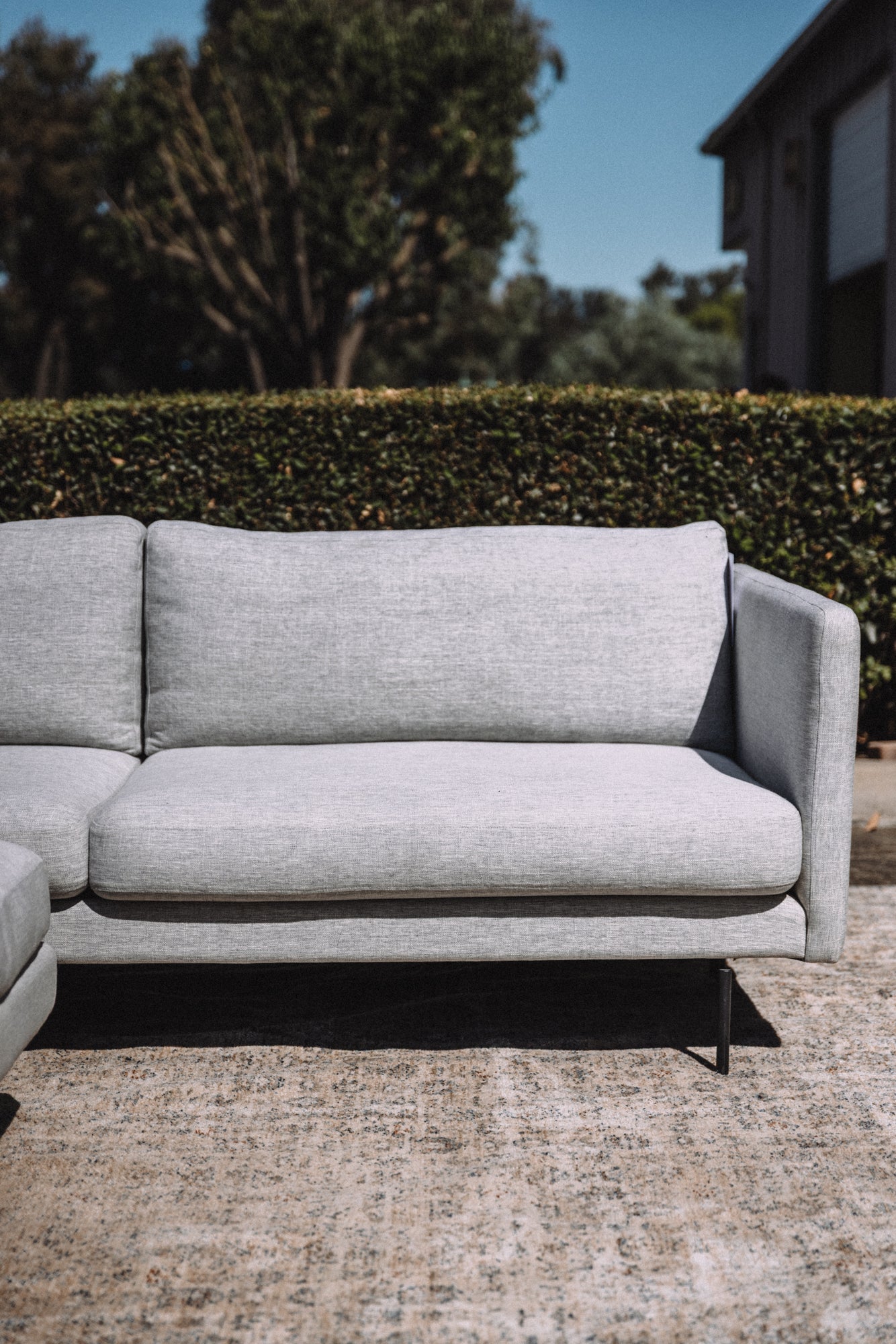 Tux 83" Down Feather Filled Sofa + Ottoman