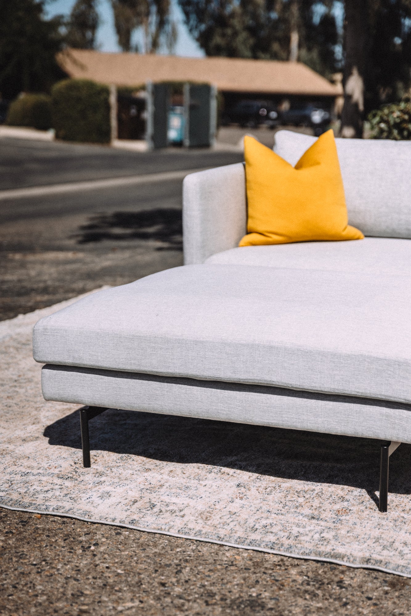 Tux 83" Down Feather Filled Sofa + Ottoman