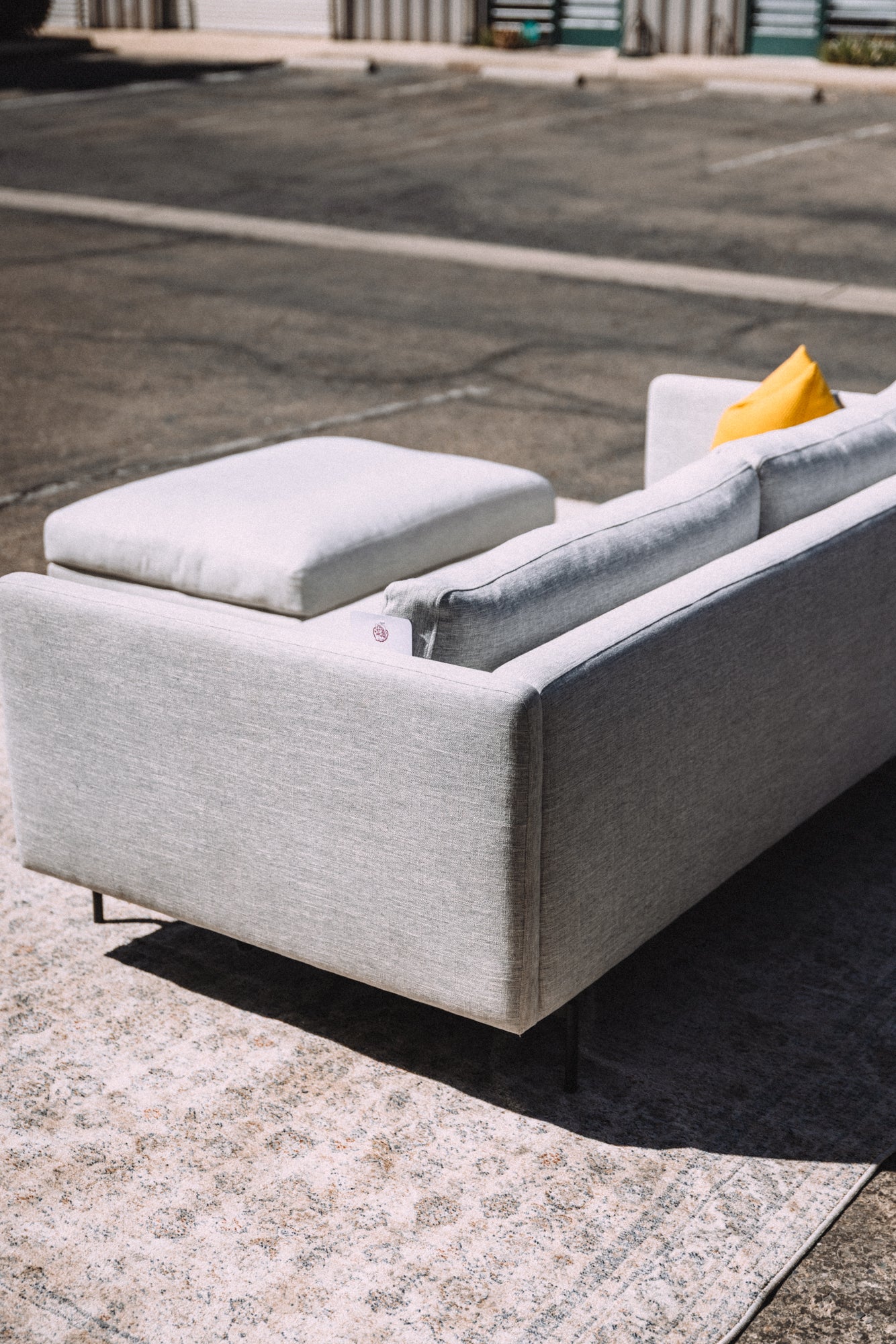 Tux 83" Down Feather Filled Sofa + Ottoman