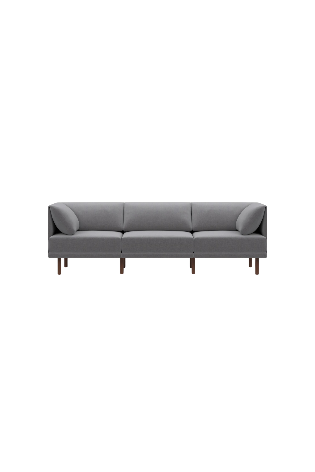 Burrow Range 3-Piece Sofa in Stone Grey