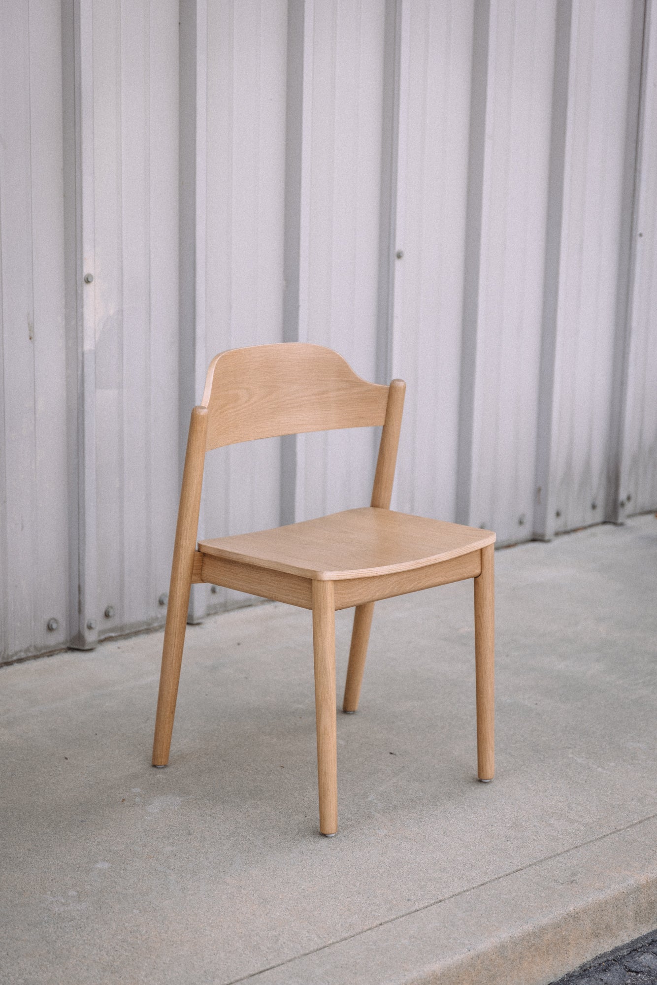 Article Sylvo Stackable Dining Chair - White Oak (Set of 6)