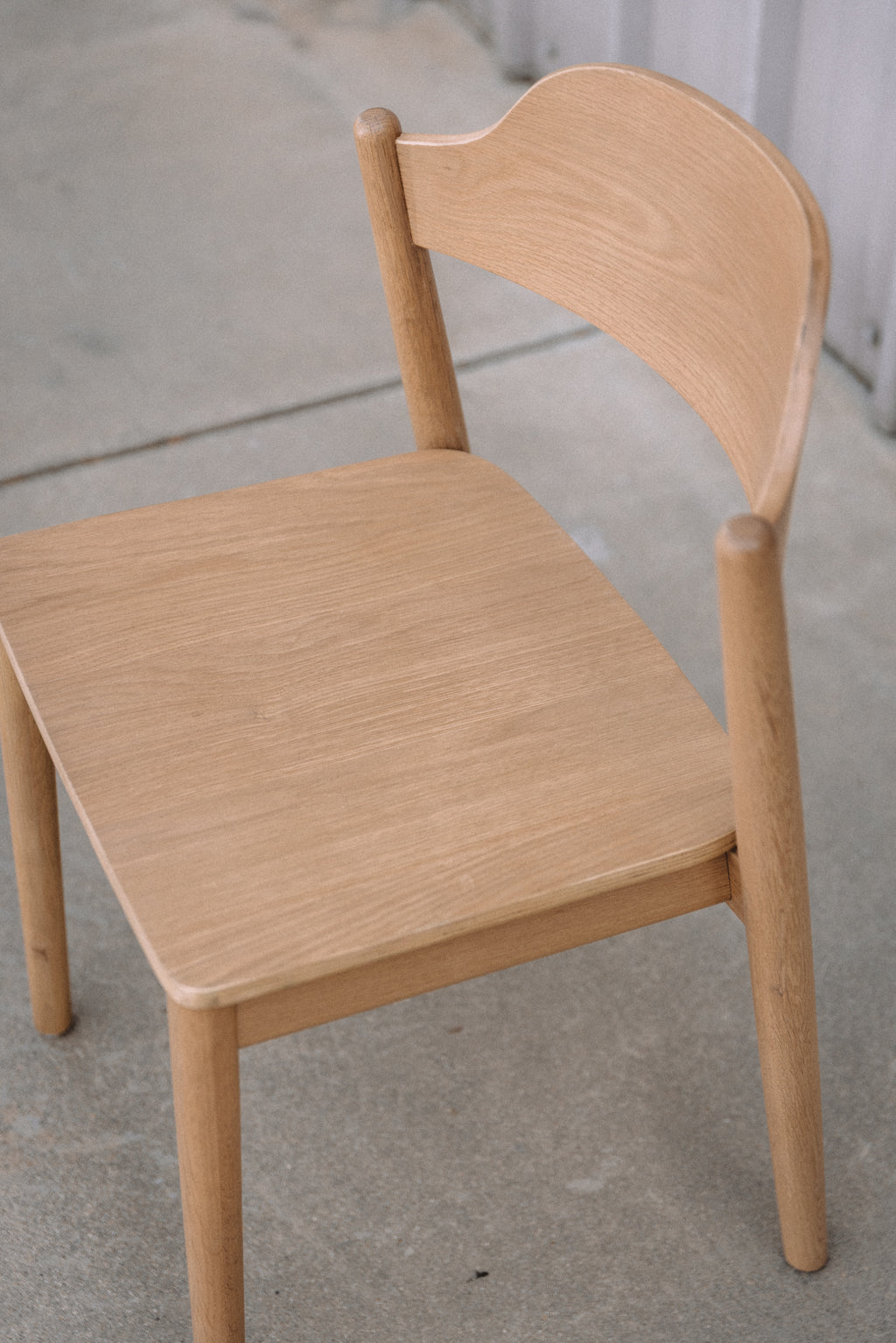 Article Sylvo Stackable Dining Chair - White Oak (Set of 6)