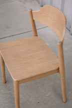 Article Sylvo Stackable Dining Chair - White Oak (Set of 6)